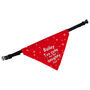 Personalised 'Too Cute For The Naughty List' Dog Bandana, thumbnail 3 of 3