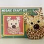 Father Christmas Or Rudolf Mosaic Craft Kit, thumbnail 1 of 2