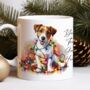 Personalised Jack Russell In Christmas Lights, thumbnail 4 of 10
