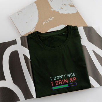 ‘I Don’t Age, I Gain Xp’ T Shirt For Video Gamers, 6 of 6
