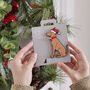 Vizsla Dog Christmas Tree Decoration Personalisation Available, thumbnail 4 of 4