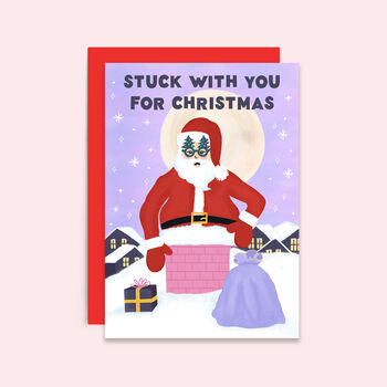 Funny Christmas Card | Stuck With You, 2 of 2
