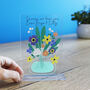 Printed Personalised Printed Acrylic Flower Card, thumbnail 10 of 12