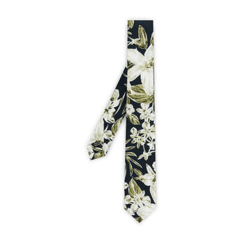 Tokoriki Green Floral Tie, 6 of 6