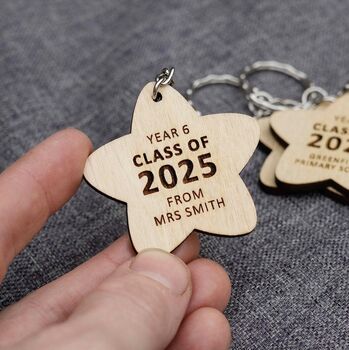 Personalised “Class Of 2026” Leavers Keyring – Custom Name And Year Keepsake, 8 of 8