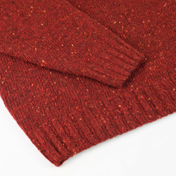 T Lab Ayla Ruby Red Fair Isle Lambswool Jumper, 6 of 8