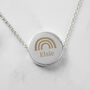 Personalised Rainbow Disc Necklace Gift For Her, thumbnail 4 of 4