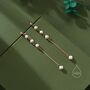Sterling Silver Natural Pearl Cascade Earrings, thumbnail 5 of 11