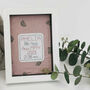 Framed Gift With Birth Details Embroidered Baby Gift, thumbnail 2 of 12