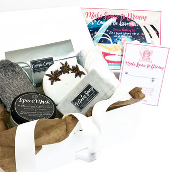 Space Bath Bomb Gift Set | Luxury Pamper Gift For Her | Super Woman Self Care Box, 2 of 6