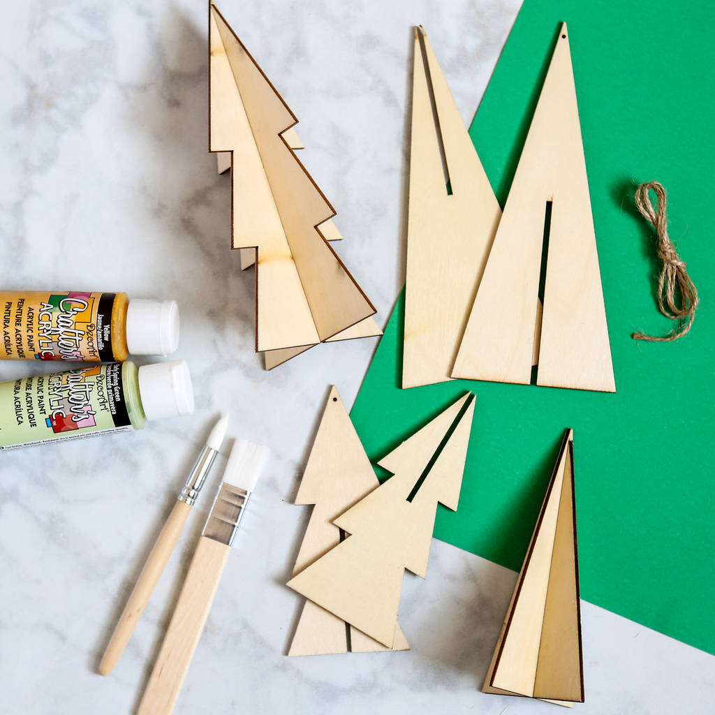 Paint Your Own Wooden Standing Christmas Decorations By Berylune ...