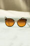 Brown Tortoise Shell Gold Rim Cat Eye Sunglasses, thumbnail 1 of 6