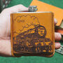 Personalised Steam Train Hip Flask With Gift Box, thumbnail 1 of 8