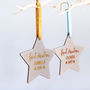 Baby's First Christmas Glitter Star Decoration, thumbnail 6 of 6