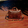 Genuine Leather Double Front Zips Briefcase, thumbnail 9 of 12