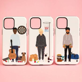 Personalised Male Character Phone Case, 7 of 7