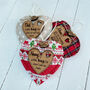 Personalised Be Strong Be Brave Token Heart Decoration, thumbnail 2 of 4