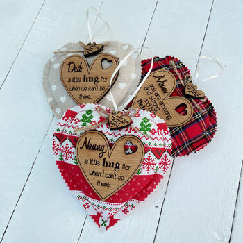 Personalised Be Strong Be Brave Token Heart Decoration, 2 of 4