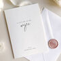Luxury 'Letter To My Wife On My Wedding Day' Card, Elegant Calligraphy Design, thumbnail 1 of 7
