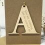 Personalised Initial Letter Good Luck Card, thumbnail 10 of 12