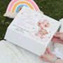 Baby Teddy Pink Or Blue Keepsake Memory Box, thumbnail 2 of 4