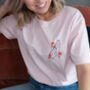 'Mother' Embroidered Hands T Shirt, thumbnail 2 of 4