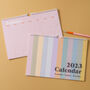 2023 Pastels Minimalist Calendar | A4 Calendar, thumbnail 1 of 8