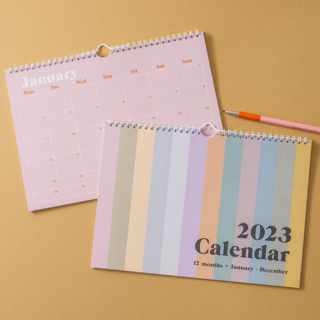 2023 Pastels Minimalist Calendar | A4 Calendar, 1 of 8