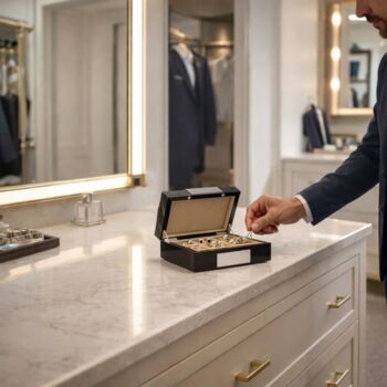 Personalised Hand Finished Wood Cufflink Box, 2 of 12