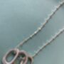Infinity Three Ovals Stacks Necklace, thumbnail 5 of 5