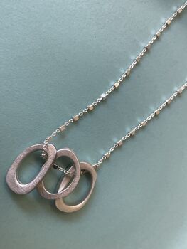 Infinity Three Ovals Stacks Necklace, 5 of 5