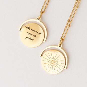 Evil Eye Spinner Necklace, 2 of 8