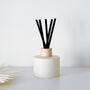Matt Ivory Glass Diffuser Bottle And Reed Set, thumbnail 1 of 9
