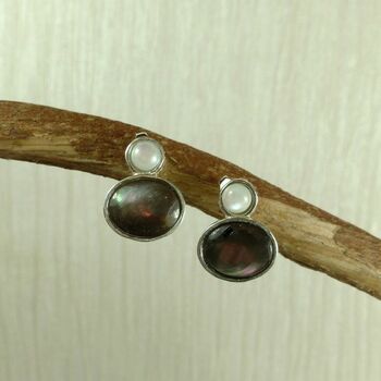 Double Cabochon Studs, 2 of 4