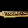 Personalised Vintage Solid Brass Bronze Door Name Plate Sign, thumbnail 3 of 10