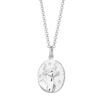 Taurus Zodiac Necklace, Sterling Silver Or Gold Plated, 10 of 10