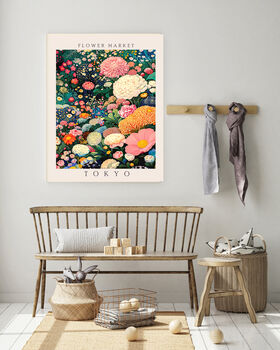 Flower Market Tokyo Art Print, 2 of 3