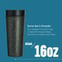 Leakproof Reusable Cup 16oz Black And Cosmic Black, thumbnail 5 of 6