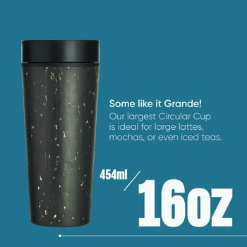 Leakproof Reusable Cup 16oz Black And Cosmic Black, 5 of 6