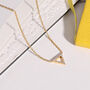 Pave Diamond Triangle Necklace, thumbnail 1 of 7