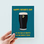 Perfect Pour Guinness Father's Day Card, thumbnail 3 of 3