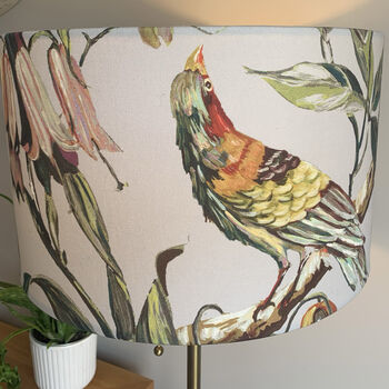 Colourful Exotic Birds Drum Lampshade, 2 of 6