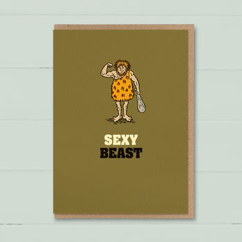 Funny Card For Men ‘Sexy Beast’, 3 of 4