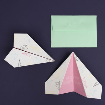 Paper Plane Birthday Card, 2 of 5