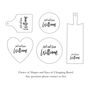 Personalised Couples New Home Chopping Board, thumbnail 7 of 12