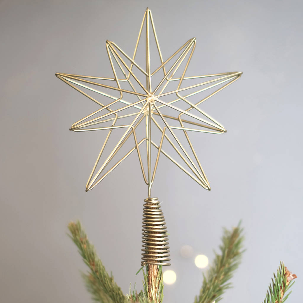 Brass Geometric Tree Topper By all things Brighton beautiful ...