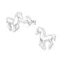 Sterling Silver Horse Earrings In A Gift Tin, thumbnail 2 of 11