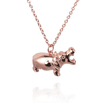 Personalised Hippo Necklace, 6 of 11
