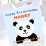 Personalised Panda 1st Birthday Card, thumbnail 1 of 1