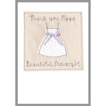 Personalised Bridesmaid Or Flowergirl Thank You Card, 11 of 12